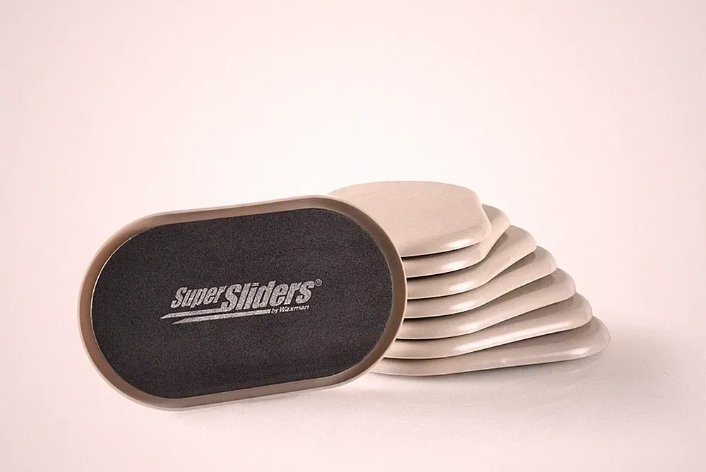3-1/2" x 6" Small Oval Reusable Furniture Sliders for Carpet, Anti-Slip Protecti