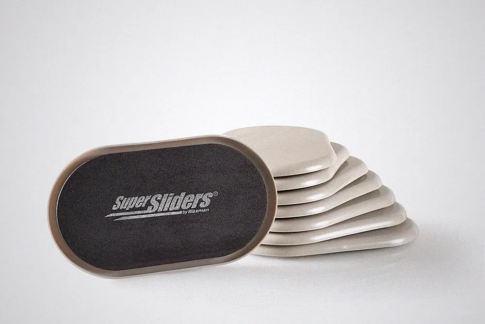 3-1/2" x 6" Small Oval Reusable Furniture Sliders for Carpet