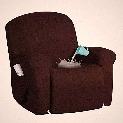 Jacquard Recliner Chair Cover Stretch Recliner Slipcover 4PCS for Recliner