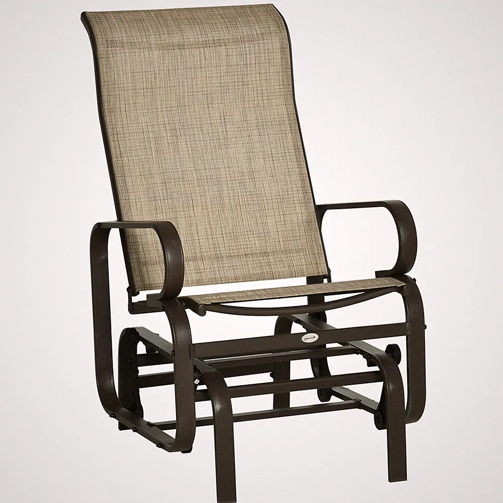 Patio Gliding Lounger Outdoor Rocking Chair for Patio Porch Garden Backyard Pool