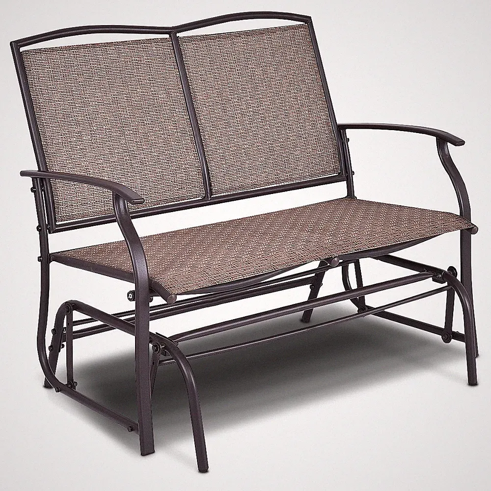 Patio Loveseat Glider Rocking Bench Double Chair With Arm Backyard Outdoor