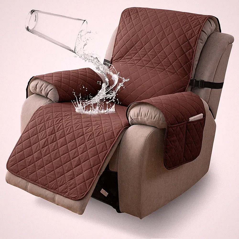 Waterproof Recliner Chair Covers with Arms Recliner Sofa Cover for Living Room